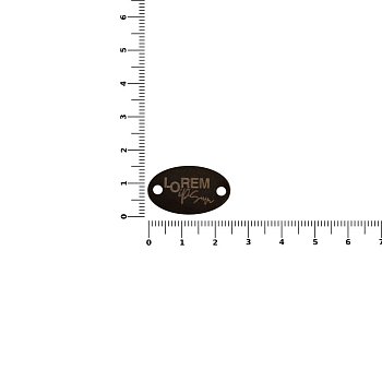 Шильдик металлический Alfa Oval, черный