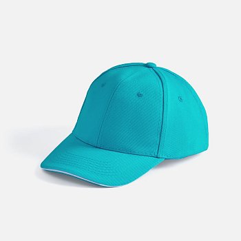 Бейсболка Buffalo, бирюзовая с белым