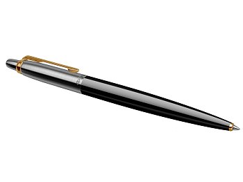 Шариковая ручка Parker Jotter K160, цвет: Black/GT, стержень: F, цвет чернил: blue, в подарочной упаковке.