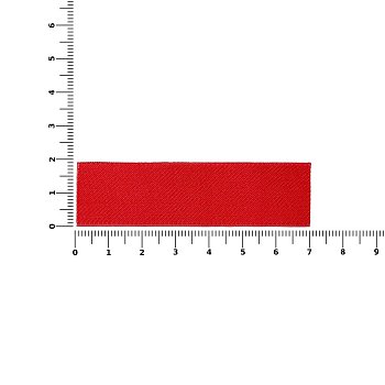 Лейбл тканевый Epsilon, XS, красный