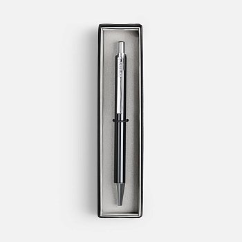 Ручка шариковая Arvent Glossy в футляре, черная