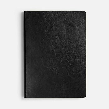 Ежедневник Doppio, недатированный, черный с желтым