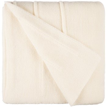 Плед Nessona Alpaca, белый (ванильный)