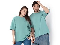 Футболка оверсайз Beta.01 унисекс, пыльный бирюзовый