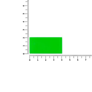 Лейбл из ПВХ Dzeta, S, зеленый неон