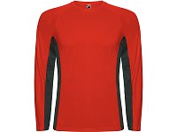 Футболка Shanghai  мужская с длинным рукавом, красный/графитовый