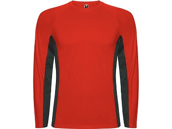 Футболка Shanghai  мужская с длинным рукавом, красный/графитовый