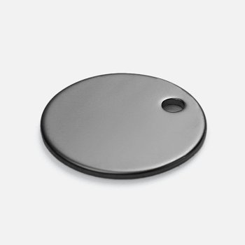 Шильдик металлический Alfa Sirkel, серый металлик