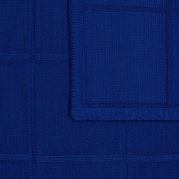 Плед Chainfield, темно-синий (кобальт)