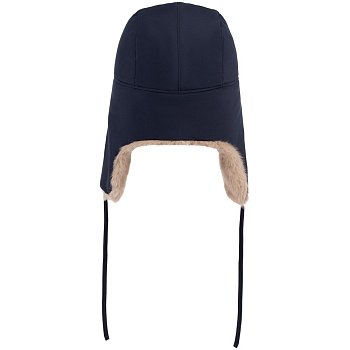 Шапка-ушанка Wasa, темно-синяя