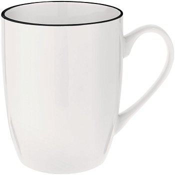 Кружка Simmy, белая с черным