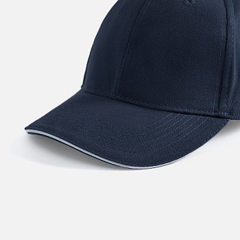 Бейсболка Buffalo, темно-синяя с белым