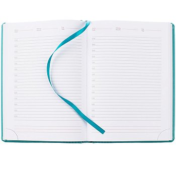 Ежедневник Prizma, недатированный, бирюзовый