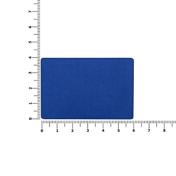 Наклейка тканевая Lunga, L, синяя