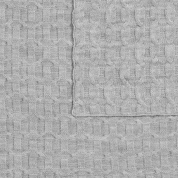 Плед Braidera, серебристо-серый меланж