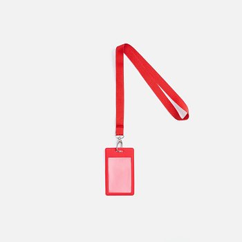 Лента для бейджа Pin, красная