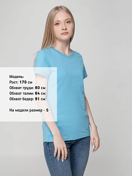 Футболка женская T-bolka Lady, голубая
