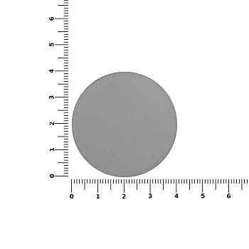 Наклейка тканевая Lunga Round, M, серая