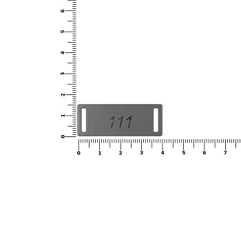 Шильдик металлический Kova, серый