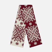 Шарф Wintertude L, красный с белым