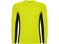 Футболка Shanghai  мужская с длинным рукавом, неоновый желтый/черный