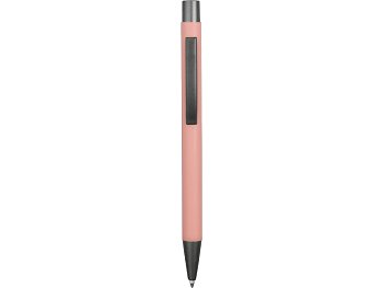 Ручка металлическая soft-touch шариковая Tender, пыльно-розовый