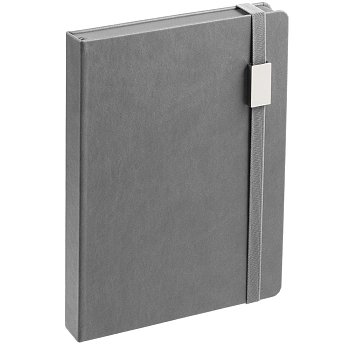 Ежедневник New Factor Metal, серый