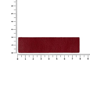 Лейбл кожаный Pasek, красный