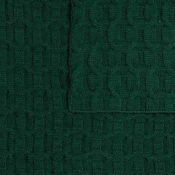 Плед Braidera, темно-зеленый (хвойный)