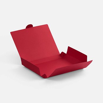 Коробка самосборная Flacky, темно-красная