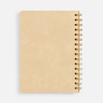 Ежедневник Spiral, недатированный, бежевый