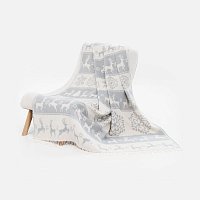 Плед «Скандинавия», серый