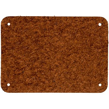 Лейбл кожаный Beta, XL, горчичный