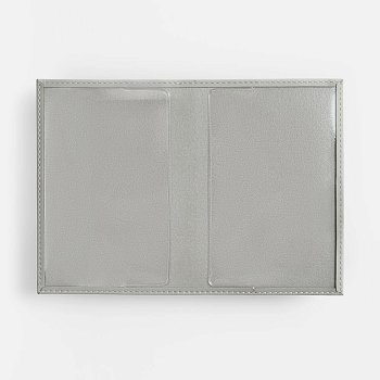 Обложка для паспорта Shall, ver. 2, серая