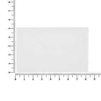 Лейбл из ПВХ Dzeta, ХL, прозрачный