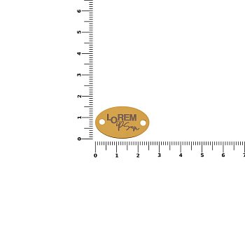 Шильдик металлический Alfa Oval, золотистый