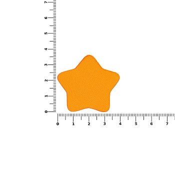 Наклейка тканевая Lunga Bial, M, оранжевый неон