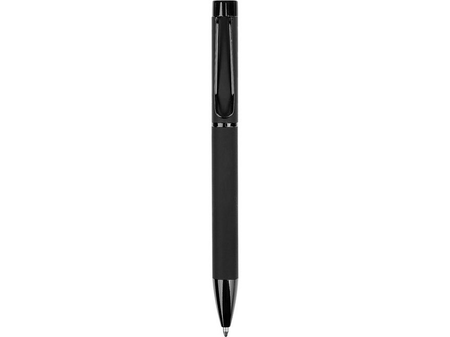Металлическая шариковая ручка Black Lama, софт-тач, черный