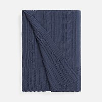 Плед Remitti, серо-синий (сланец)