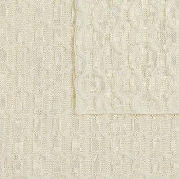 Плед Braidera, белый (молочный)