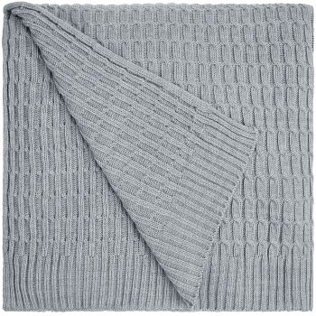 Плед Slumberland, серебристо-серый меланж