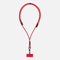 Кабель-ланьярд energyFlex Power Delivery 60 Вт, красный