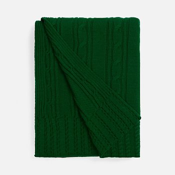 Плед Remitti, глубокий зеленый