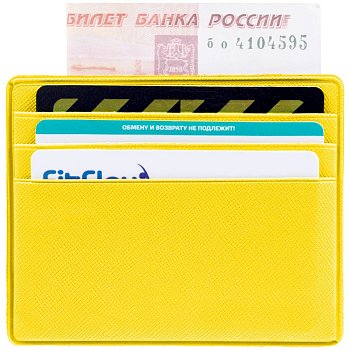 Чехол для карточек Devon, желтый