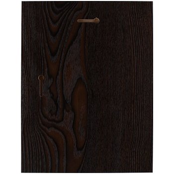 Плакетка Plaque, большая, венге с серебристой пластиной