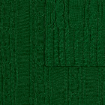 Плед Remitti, глубокий зеленый