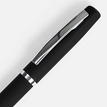 Ручка шариковая Bolt Soft Touch, черная