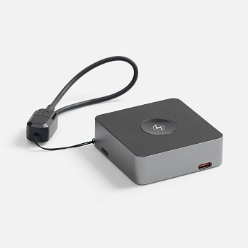 Внешний аккумулятор с беспроводной зарядкой Aura Power 5000 мАч, серый