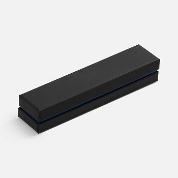 Ручка шариковая Eyeshot Soft Touch в футляре, темно-синяя