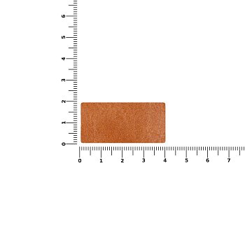 Лейбл кожаный Tuken, S, горчичный